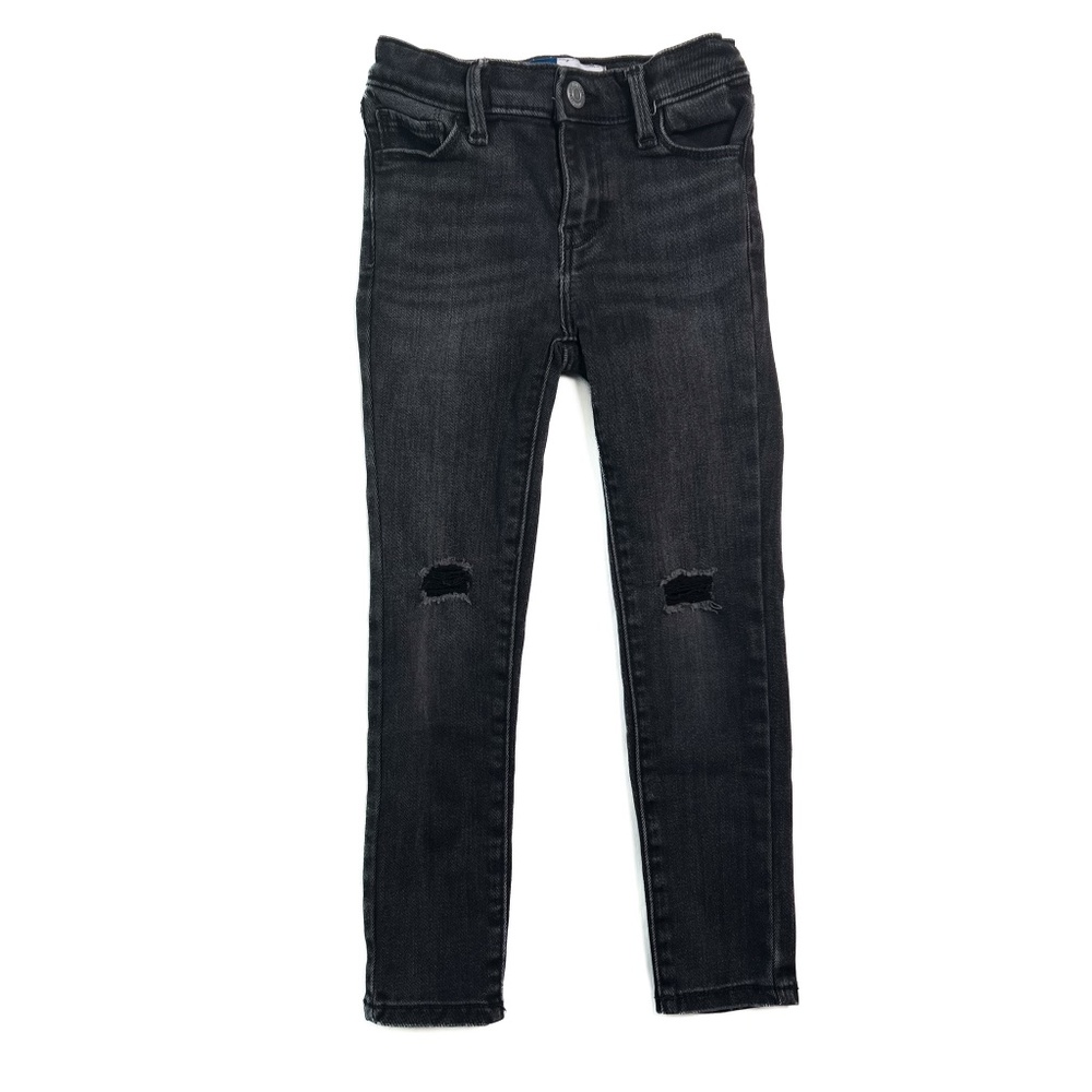 Old Navy | 5 | Unisex Rockstar 360° Stretch Black-Wash Ripped Jeggings Toddler